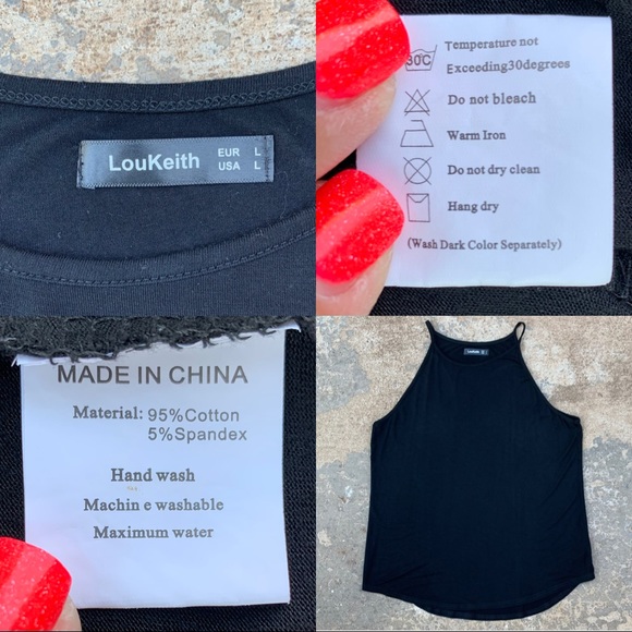 Two Count High Neck Spaghetti Strap Tops Size L - Picture 14 of 16